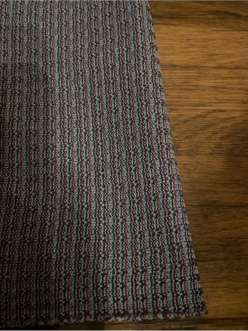 Vintage 1970s Multi Color Rib Knit Fabric 2.75 Yards Lightweight Apparel